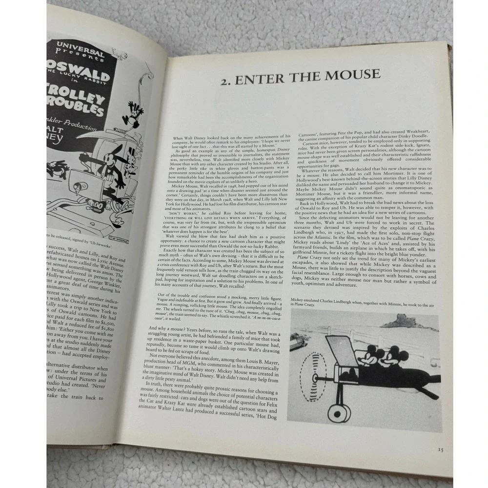 The‎ Disney Studio Story Hardcover Book Richard Holliss Brian Sibley 1988 ISBN